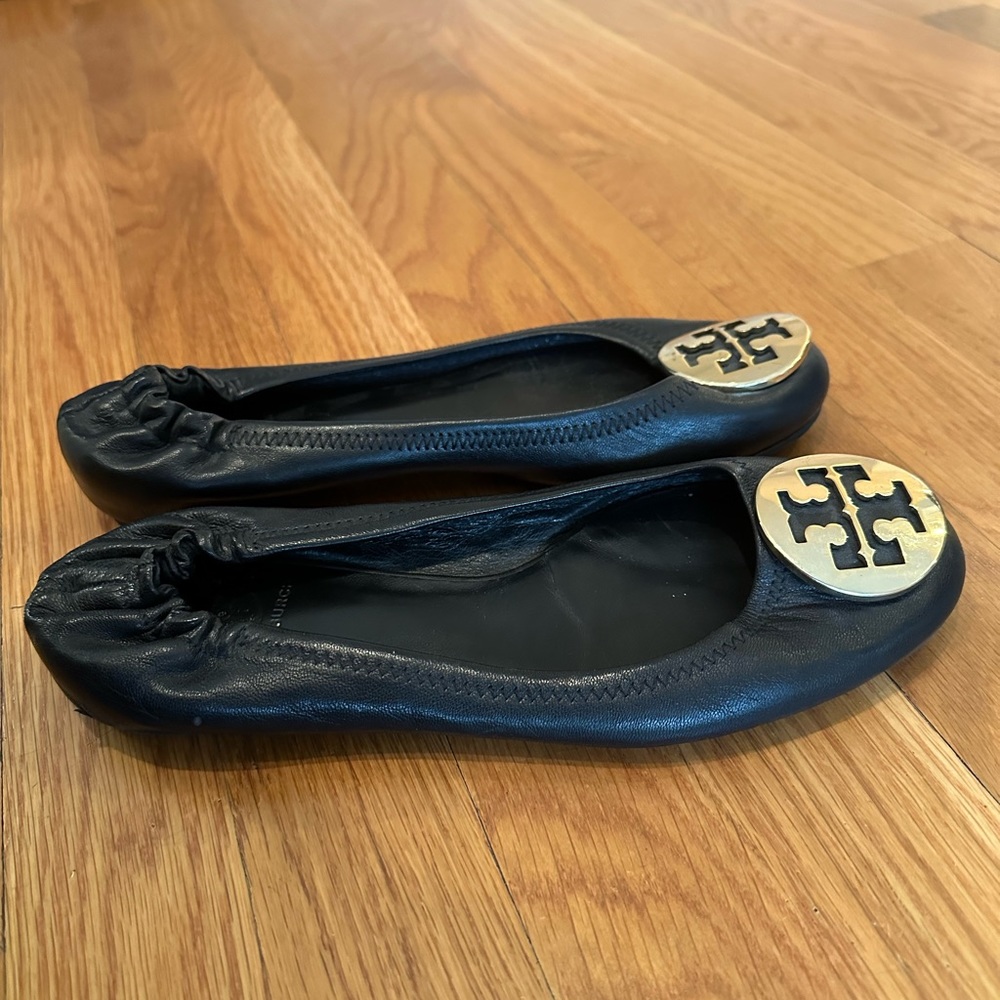 Tory Burch ballet flats, worn once